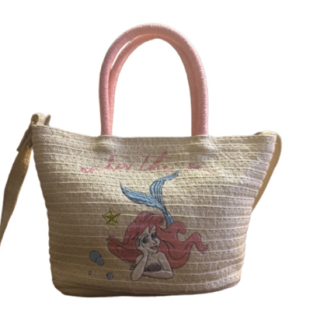 Disney  little mermaid ariel  straw small  Tote Bag